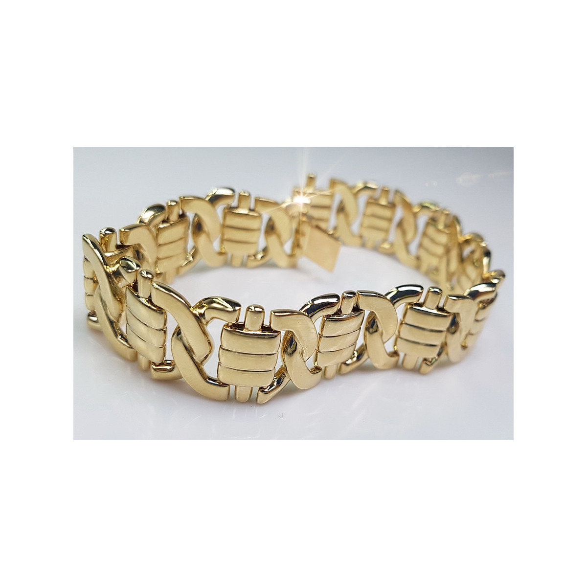 Bracelet ★ en or rose jaune russiangold.com ★ Or 585 333 Prix bas