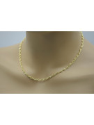 Elegant Italian Yellow Gold Rope Chain in Vintage Rose Design cc076