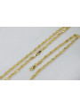 Elegant Italian Yellow Gold Rope Chain in Vintage Rose Design cc076