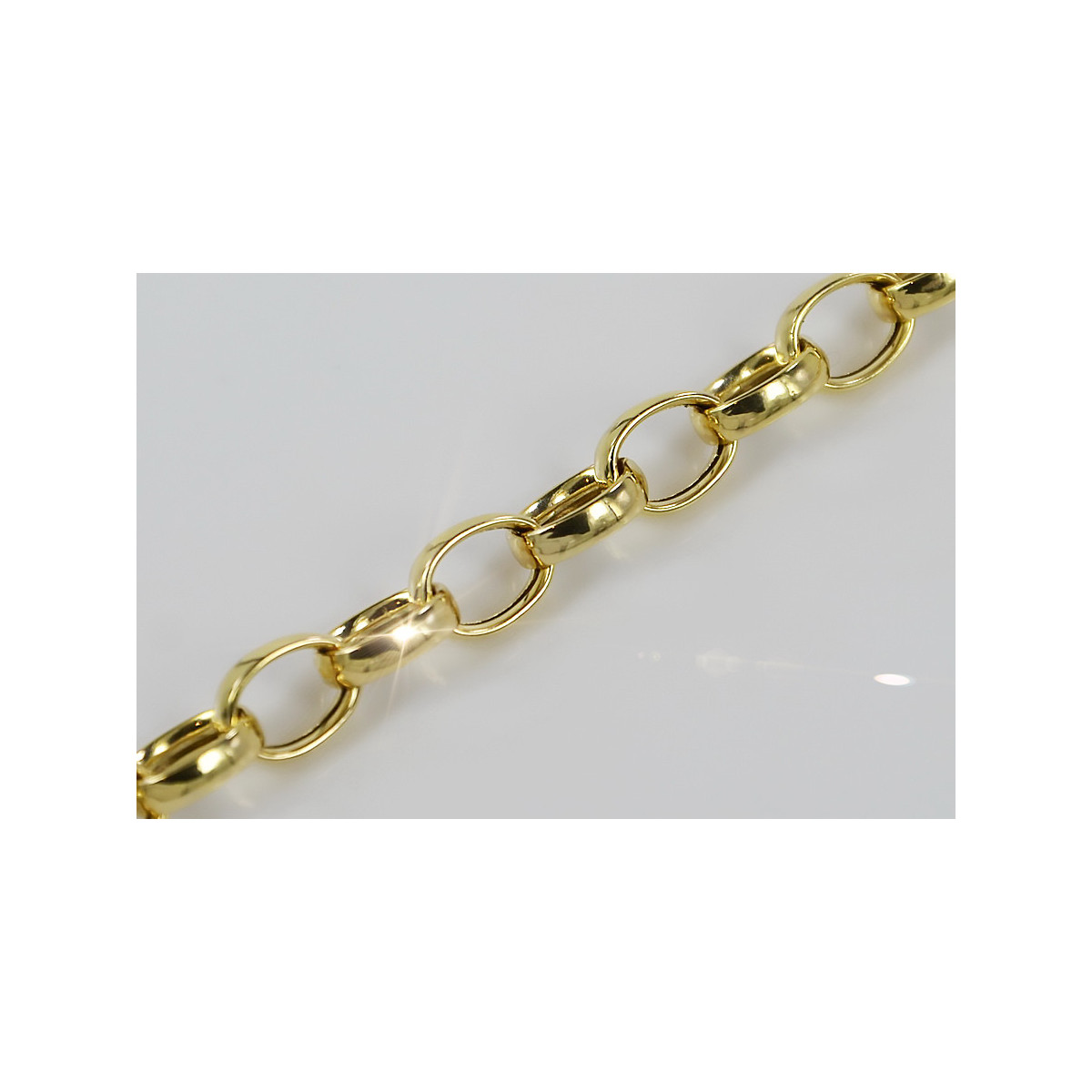 Bracelet en ancre en or jaune italien 14 carats cb006y