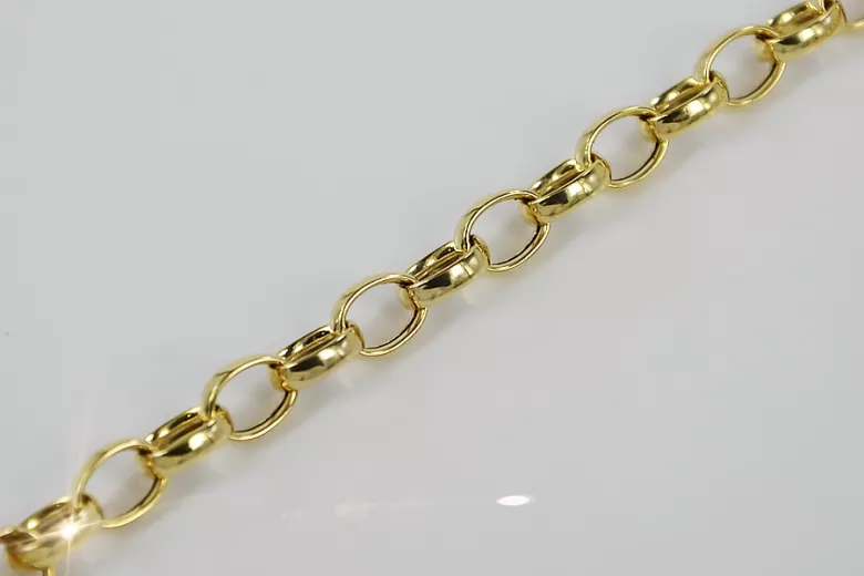 Bracelet en ancre en or jaune italien 14 carats cb006y