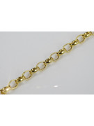 Bracelet en ancre en or jaune italien 14 carats cb006y