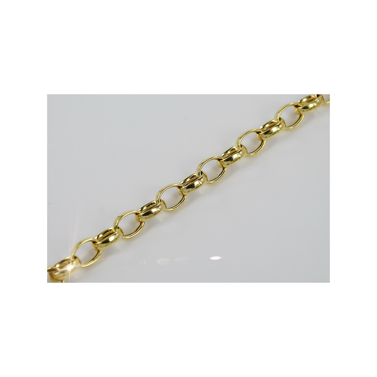 Bracelet en ancre en or jaune italien 14 carats cb006y