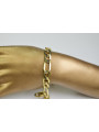 Bracelet vintage en or jaune avec diamants coupés en Figaro cb010