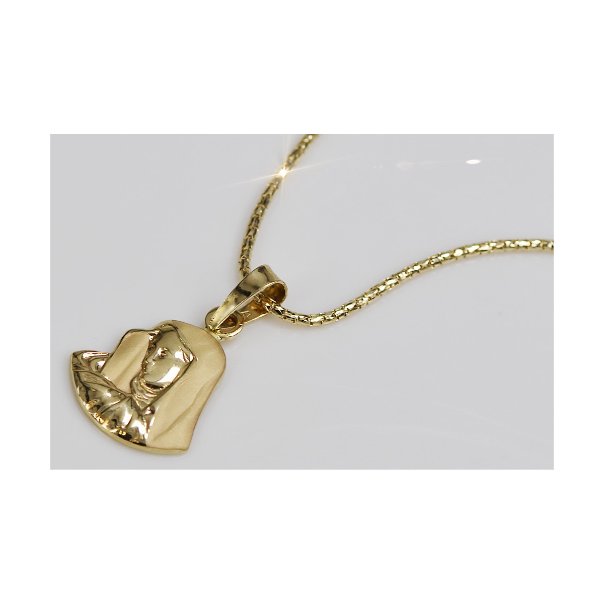 "Schlangenmutter Medaillon aus 14k 585 Gold" 