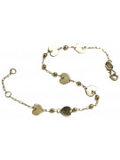 Yellow rose gold bracelet ★ russiangold.com ★ Gold 585 333 Low price