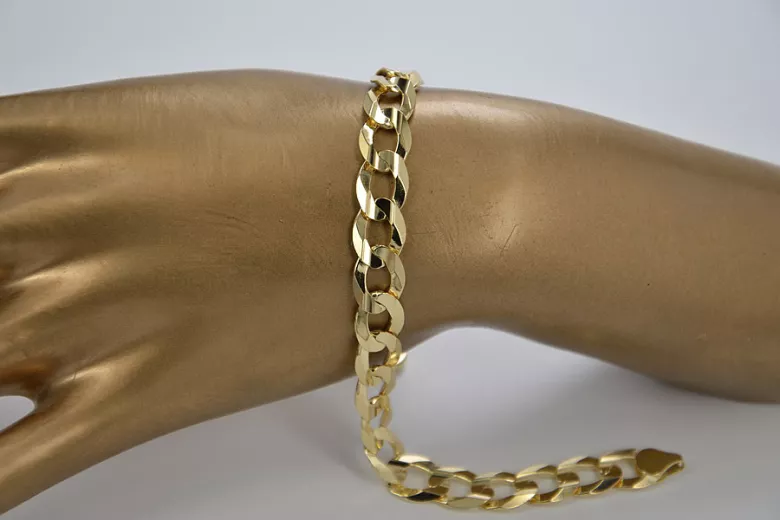 Yellow rose gold bracelet ★ russiangold.com ★ Gold 585 333 Low price