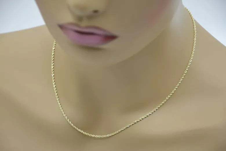 Yellow rose gold chain ★ russiangold.com ★ Gold 585 333 Low price