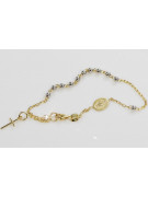 14K Gold Multigem Rosary Bracelet "Bella Luna" rbc002yw