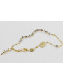 14K Gold Multigem Rosary Bracelet "Bella Luna" rbc002yw