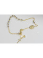 14K Gold Multigem Rosary Bracelet "Bella Luna" rbc002yw