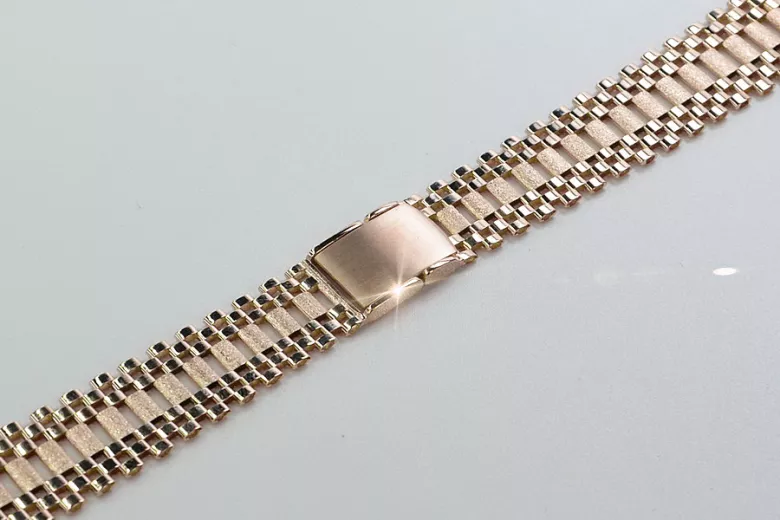 Yellow rose gold watch bracelet ★ russiangold.com ★ Gold 585 333 Low price