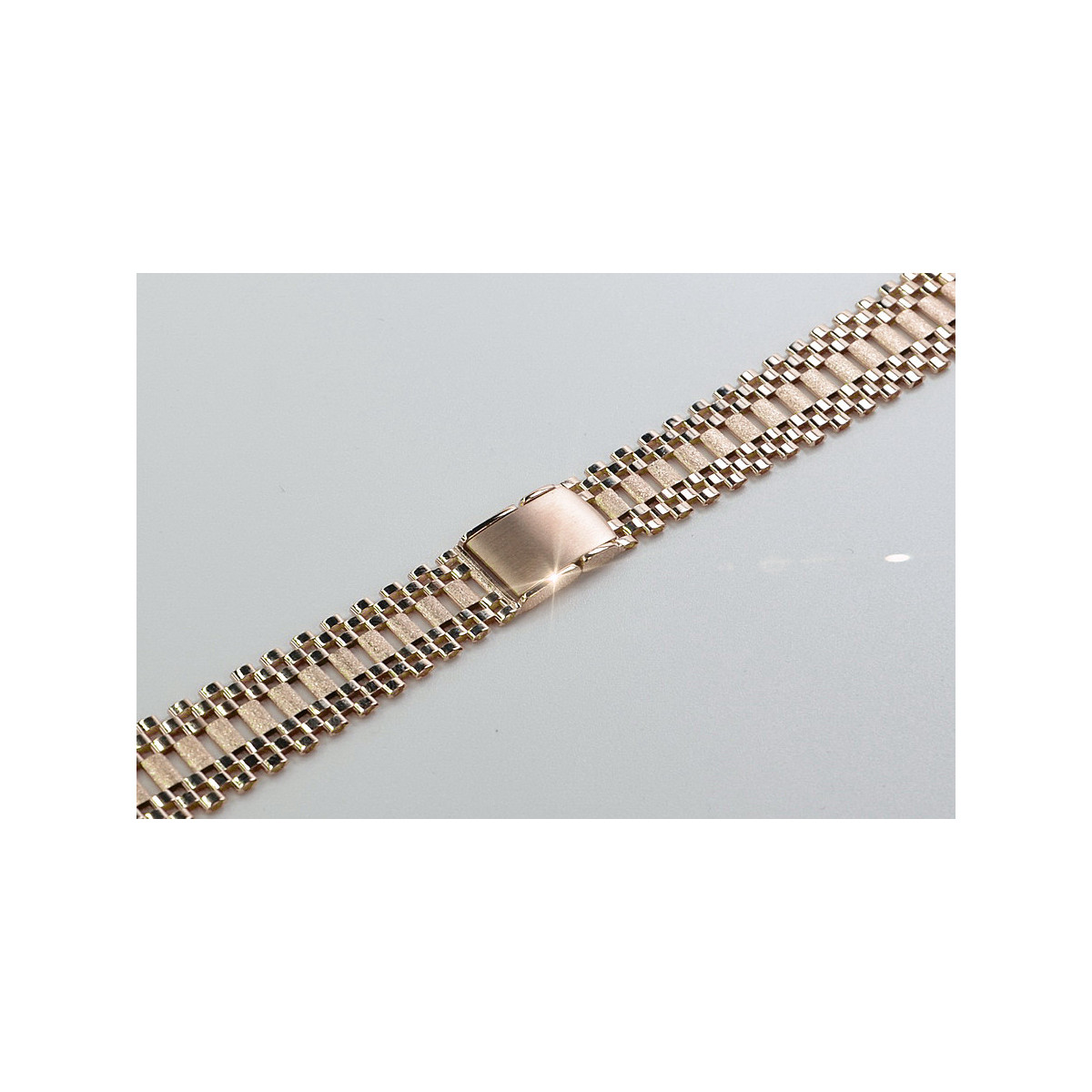 Bracelet ★ de montre en or rose jaune russiangold.com ★ or 585 333 Prix bas