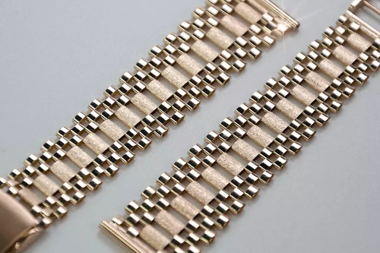 Yellow rose gold watch bracelet ★ russiangold.com ★ Gold 585 333 Low price