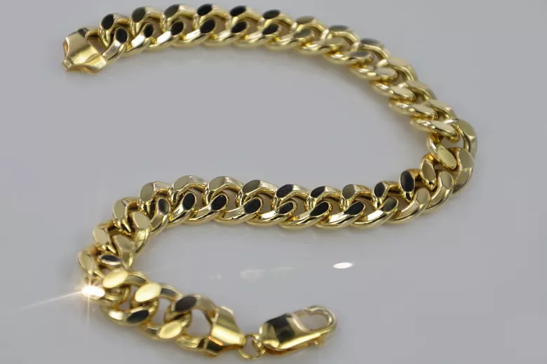 Pulsera ★ de oro rosa amarillo russiangold.com ★ Oro 585 333 Precio bajo