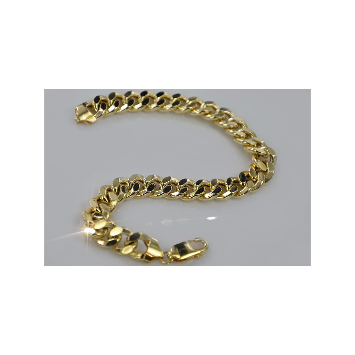 Yellow rose gold bracelet ★ russiangold.com ★ Gold 585 333 Low price