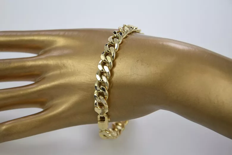 Pulsera ★ de oro rosa amarillo russiangold.com ★ Oro 585 333 Precio bajo