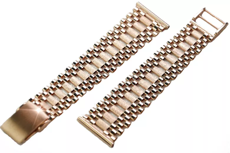 Gelb Roségold Uhr armband ★ russiangold.com ★ Gold 585 333 Niedriger Preis