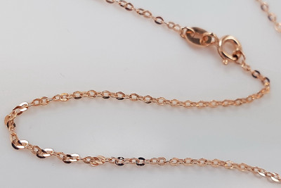 Chaîne ★ en or rose jaune russiangold.com ★ Or 585 333 Prix bas