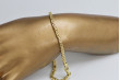 Italian Yellow 14K Gold Byzantine Bracelet with Different Gems cb014y