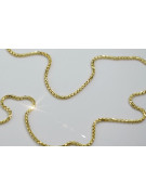 Italian Yellow 14K Gold New Rope Chain: 45cm, 14K Yellow White Gold, 1.50m cc078yw