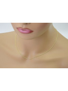 Italienisches Gelbgold 14 Karat neues Seil Singapur Diamantschliff Hohlkette cc079y