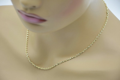 Chaîne en or blanc 14 carats, 2,25 mm
Chaîne en or jaune 14 carats, 3,50 mm cc074y