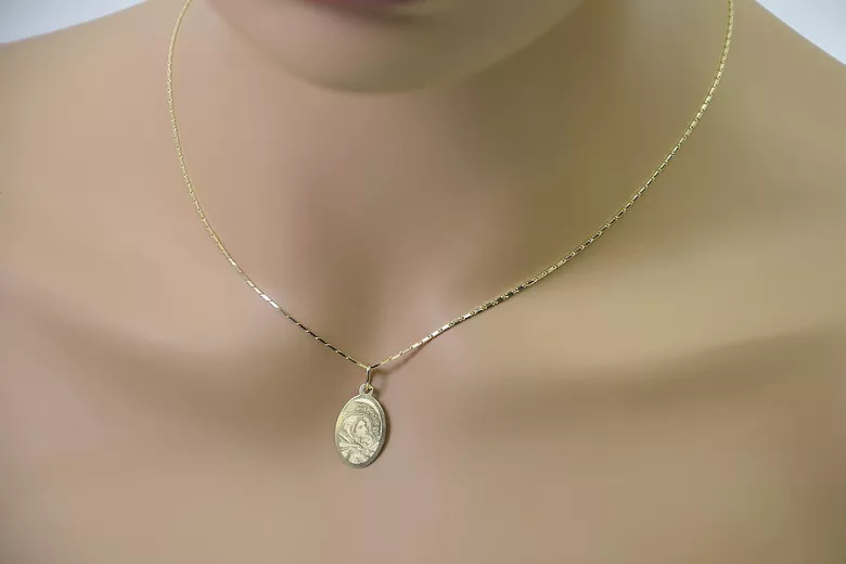 14K жълто злато Мария медальон икона pendant pm015y