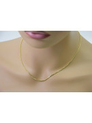 Italienische gelbe 14K Gold Neue Seilkette, 14K Gelb- & Weißgold, 1,50m cc078yw