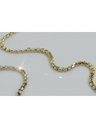 Italian Yellow 14K Gold New Rope Chain: 45cm, 14K Yellow White Gold, 1.50m cc078yw