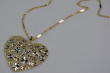 Итальянское золотое сердце современное ожерелье и цепь из плетеного волокна cpn003yw&cc012y
