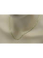 Elegant 14K Yellow Gold Guccistyle Figaro Chain Necklace cc046y