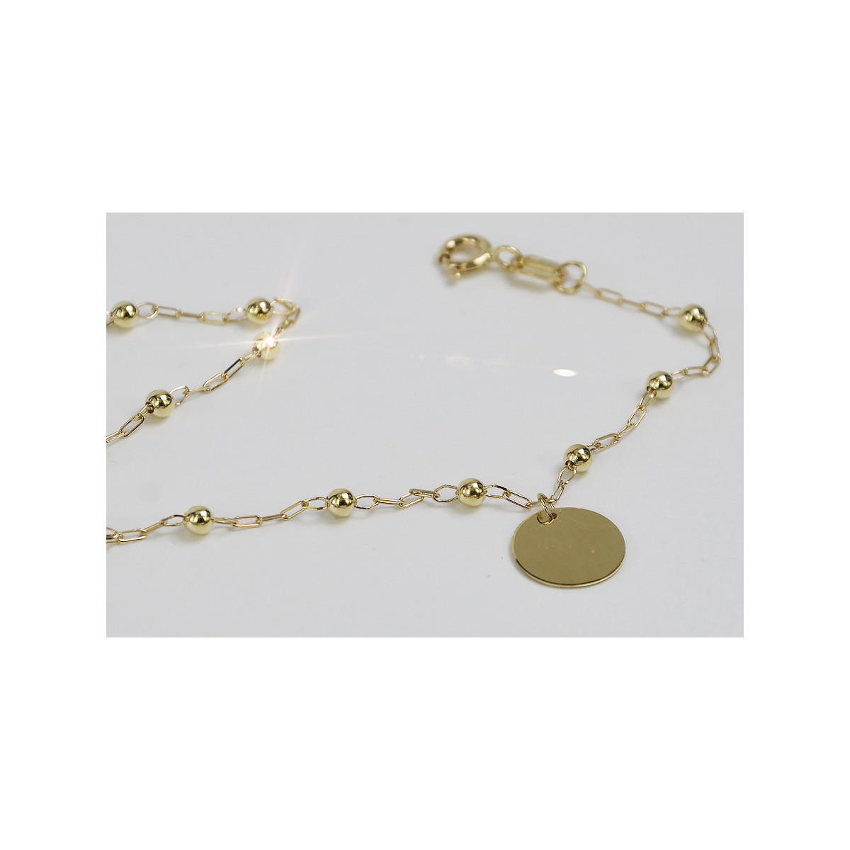 Yellow rose gold bracelet ★ russiangold.com ★ Gold 585 333 Low price