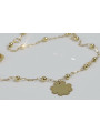 Yellow rose gold bracelet ★ russiangold.com ★ Gold 585 333 Low price