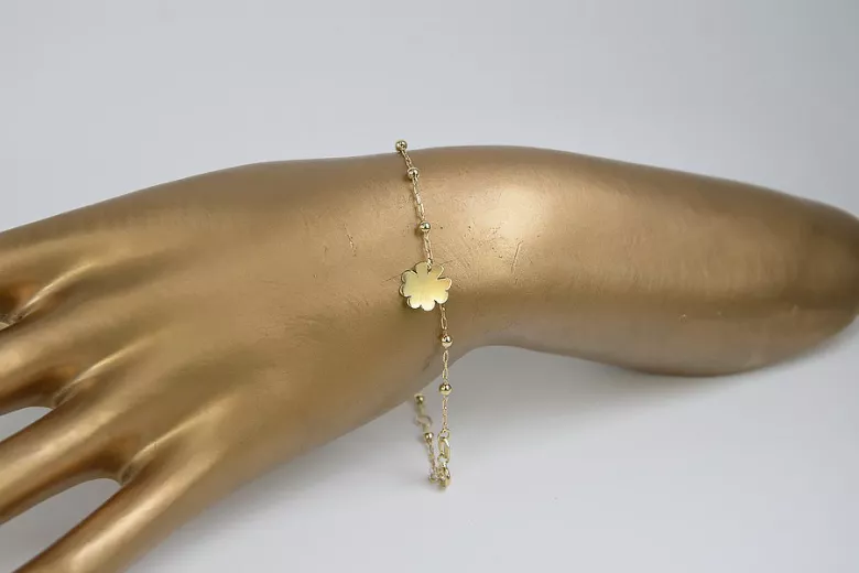 Bracelet en or rose jaune ★ russiangold.com ★ Or 585 333 Petit prix