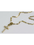 "Faithful Cross & Anchor 14k Gold Chain" ctc012y&cc084y