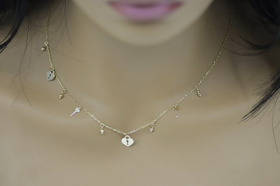 Chaîne d’or soviétique rose russe