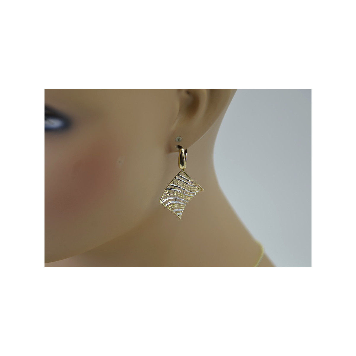 Gold earrings ★ russiangold.com ★ Gold sample 585 333 Low price!