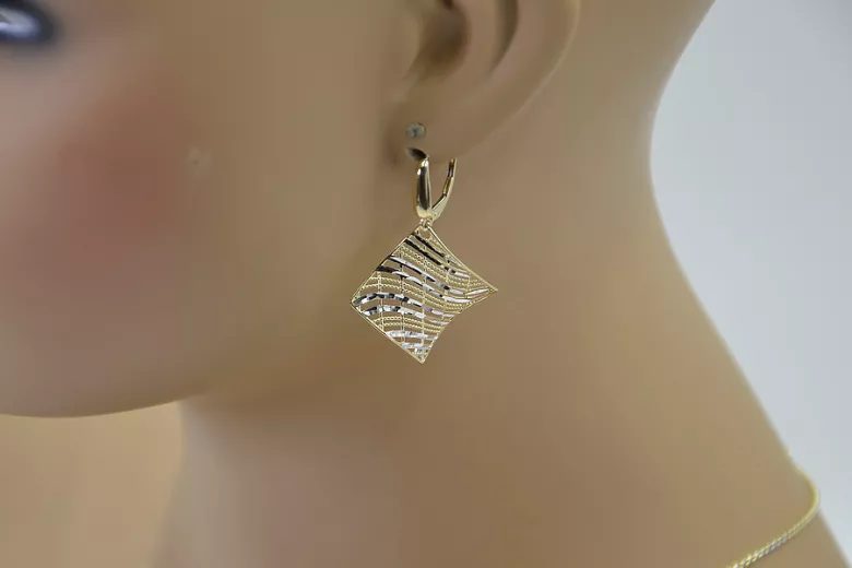 Boucles d’oreilles en or russiangold.com ★ Échantillon d’or ★ 585 333 Prix bas!