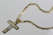 Elegant Italian 14k Gold Catholic Cross Pendant 