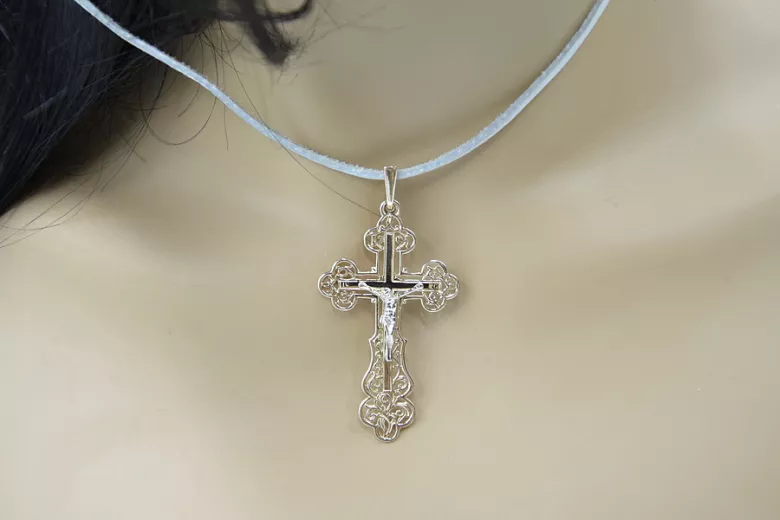 Gold Orthodox Cross ★ russiangold.com ★ Gold 585 333 Low price