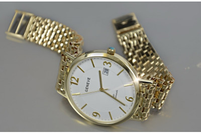 Reloj de hombre en oro amarillo de 14 quilates mw063y