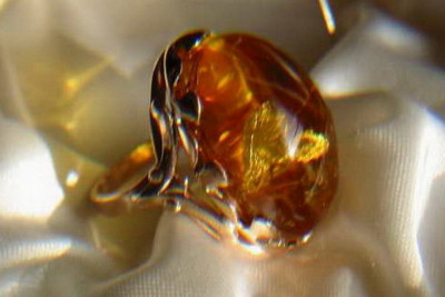 Russische Rose Sowjetische Rosa UdSSR rot 585 583 Gold Bernstein Ring vrab009