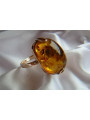 Russian rose Soviet pink USSR red 585 583 gold amber ring vrab030