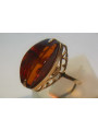 Russian rose Soviet pink USSR red 585 583 gold amber ring vrab031