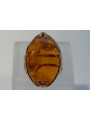 Russian rose Soviet pink USSR red 585 583 gold amber ring vrab034