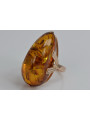 Russian rose Soviet pink USSR red 585 583 gold amber ring vrab040