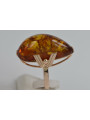 Russian rose Soviet pink USSR red 585 583 gold amber ring vrab040