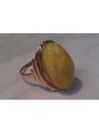 Russian rose Soviet pink USSR red 585 583 gold amber ring vrab042