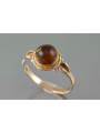 Russische Rose Sowjetische Rosa UdSSR rot 585 583 Gold Bernstein Ring vrab044